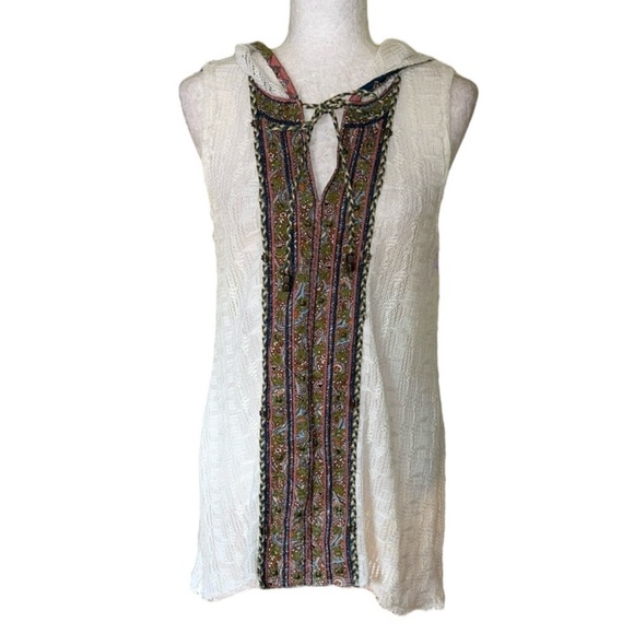 Free People XS NWOT Cali Dreams Hooded Tunic - Picture 2 of 10